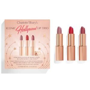 Charlotte Tilbury Iconic Hollywood Lip Trio Mini Lipstick Gift Set 1.5g/0.05 Oz